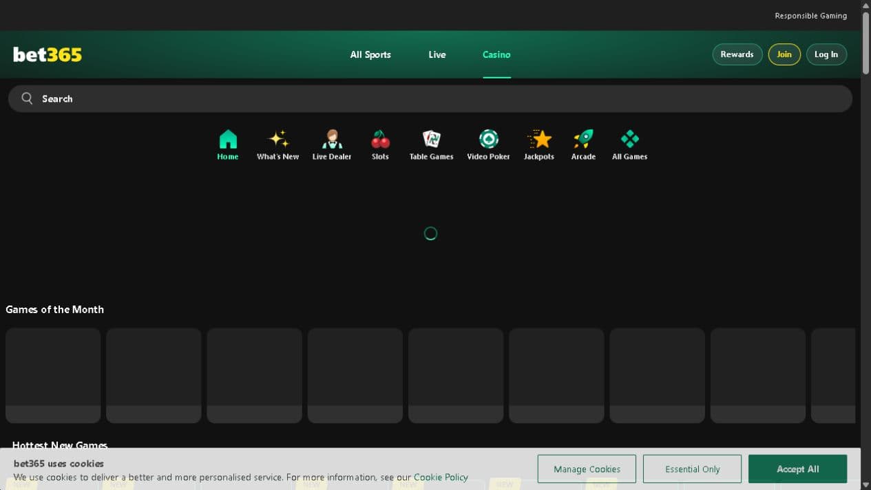 bet365 Michigan official website capture
