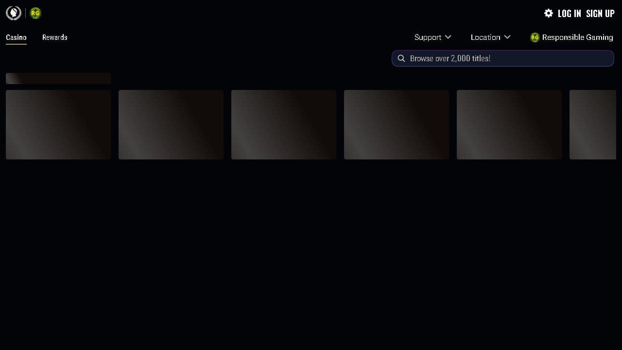 Caesars Palace / Horseshoe New Jersey official website capture