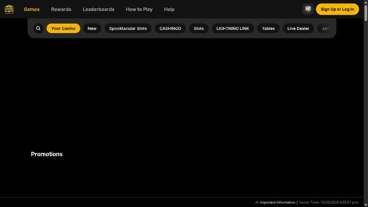 Golden Nugget Casino Michigan official website capture