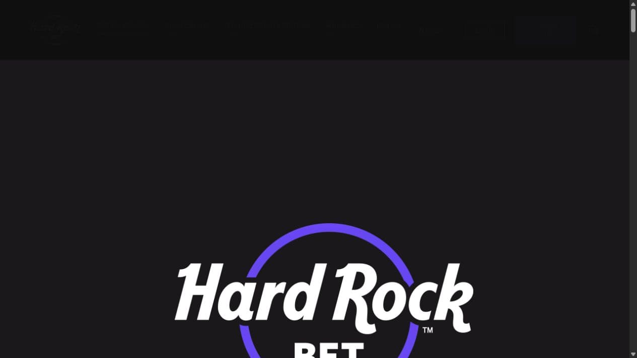Hard Rock Bet Michigan official website capture